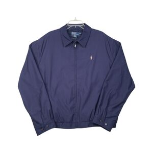 Vintage Polo Ralph Lauren Harrington Jacket Mens XL Blue Plaid Lining Bomber